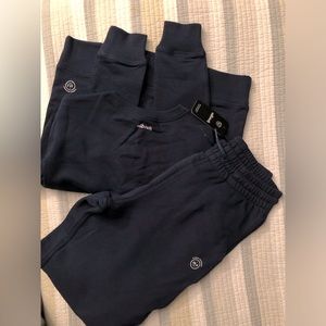 Allbirds R&R Sweatpants and Sweatshirt - Color: Navy Night, Women’s Size M